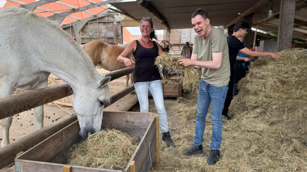 Begeleide dierenvakantie paddock paradise voor mensen met een verstandelijke beperking uit de gehandicaptenzorg